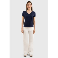 T-shirt Harcour Aquila mangas curtas mulher França Marinho Azul-marinho