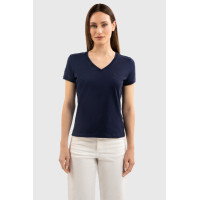 T-shirt Harcour Aquila mangas curtas mulher França Marinho Azul-marinho