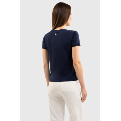 T-shirt Harcour Aquila mangas curtas mulher França Marinho Azul-marinho