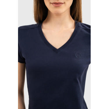T-shirt Harcour Aquila mangas curtas mulher França Marinho Azul-marinho