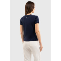T-shirt Harcour Hydra de manga curta para mulher Marinho Azul-marinho