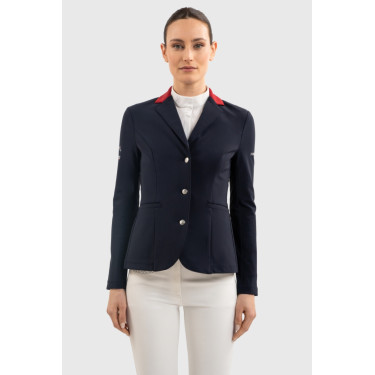 Casaca de concurso Harcour Figara mulher França Marinho Azul-marinho