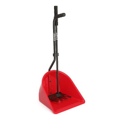 Pá e ancinho para estrume EZI KIT Shires Vermelho