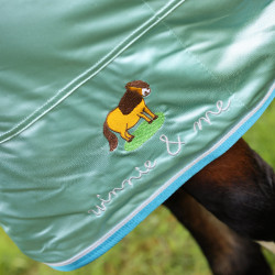 Capa anti-moscas integral Shires Winnie & Me Azul