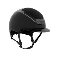 Capacete Kask Dogma Pure Shine com moldura Swarovski Preto