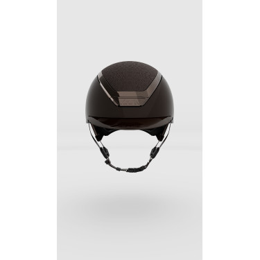 Capacete Kask Dogma Pure Shine com jugular castanho‑claro Marrom expresso Castanho