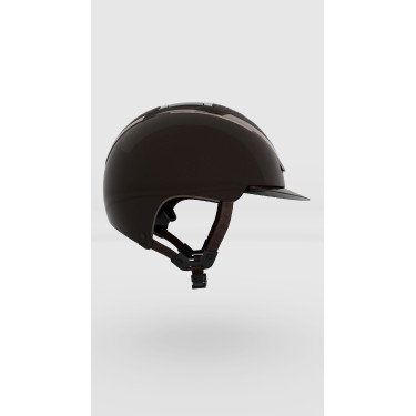 Capacete Kask Dogma Pure Shine com jugular castanho‑claro Marrom expresso Castanho
