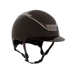 Capacete Kask Dogma Pure Shine com jugular castanho‑claro Marrom expresso Castanho