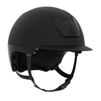 Capacete Kask Kooki jugular castanho‑claro Preto fosco