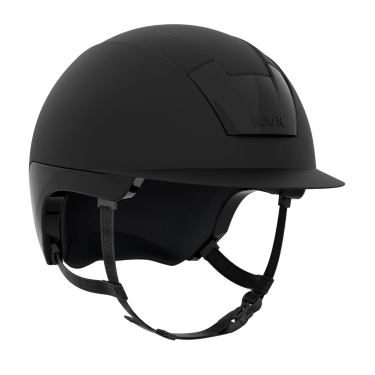 Capacete Kask Kooki jugular castanho‑claro Preto fosco