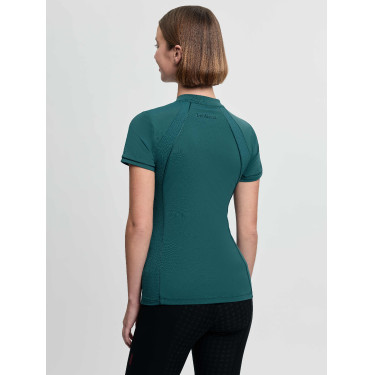 Base Layer LeMieux em tecido mesh Lisa mulher de manga curta Selva