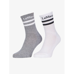 Meias LeMieux, conjunto de 2 Branco