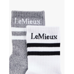 Meias LeMieux, conjunto de 2 Branco