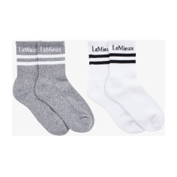 Meias LeMieux, conjunto de 2 Branco