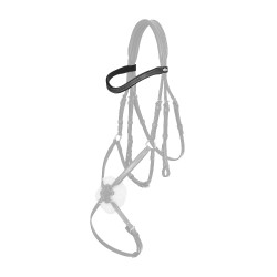 Frontal LeMieux Arika Contrast curvo Preto / prata Frontal LeMieux Arika Contrast curvo Preto / prata