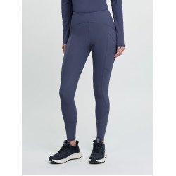 Legging de equitação LeMieux com fundo de silicone Airflow feminino Sombra Legging de equitação LeMieux com fundo de silicone Airflow feminino Sombra