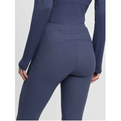 Legging de equitação LeMieux com fundo de silicone Airflow feminino Sombra Legging de equitação LeMieux com fundo de silicone Airflow feminino Sombra