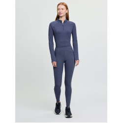 Legging de equitação LeMieux com fundo de silicone Airflow feminino Sombra Legging de equitação LeMieux com fundo de silicone Airflow feminino Sombra