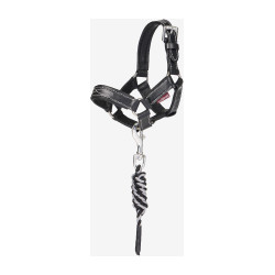 Longe e cabresto em couro LeMieux Toy Pony Preto