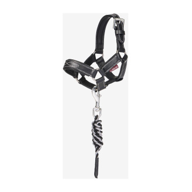 Longe e cabresto em couro LeMieux Toy Pony Preto