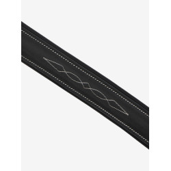 Muserola LeMieux Hunter costurada Preto / prata