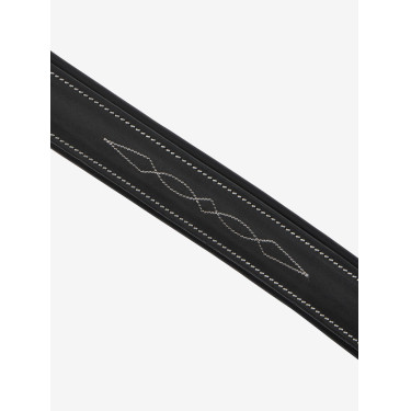 Muserola LeMieux Hunter costurada Preto / prata