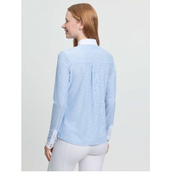 Polo de concurso LeMieux de manga comprida Arielle para mulher Névoa Azul Polo de concurso LeMieux de manga comprida Arielle para mulher Névoa Azul