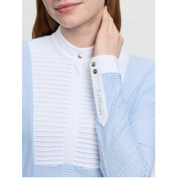 Polo de concurso LeMieux de manga comprida Arielle para mulher Névoa Azul Polo de concurso LeMieux de manga comprida Arielle para mulher Névoa Azul