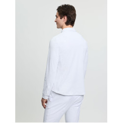 Polo de concurso LeMieux de mangas compridas para homem Branco