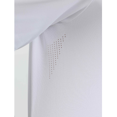 Polo de concurso LeMieux de mangas compridas para homem Branco