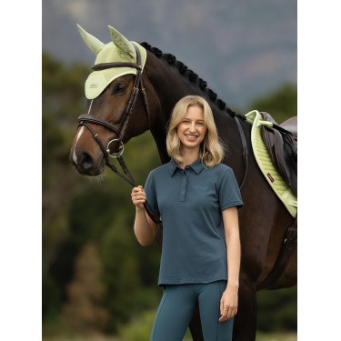 Polo LeMieux Pixie feminino de manga curta Selva