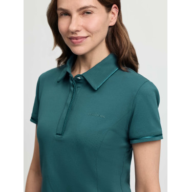 Polo LeMieux Pixie feminino de manga curta Selva