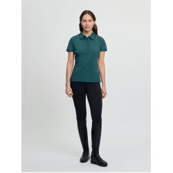 Polo LeMieux Pixie feminino de manga curta Selva