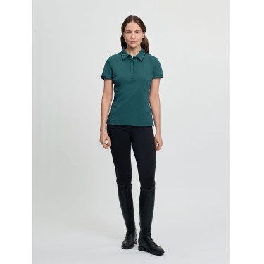 Polo LeMieux Pixie feminino de manga curta Selva