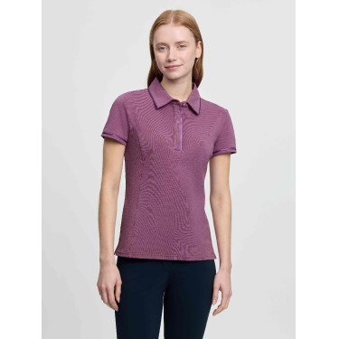 Polo LeMieux Pixie feminino de manga curta Malva