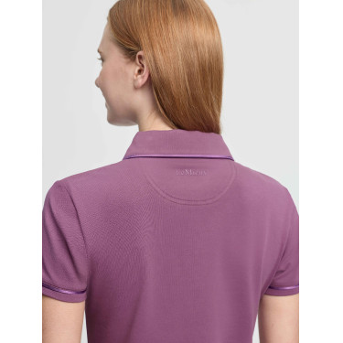 Polo LeMieux Pixie feminino de manga curta Malva
