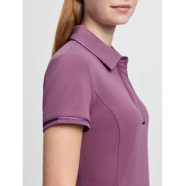 Polo LeMieux Pixie feminino de manga curta Malva