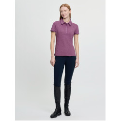 Polo LeMieux Pixie feminino de manga curta Malva