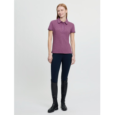 Polo LeMieux Pixie feminino de manga curta Malva