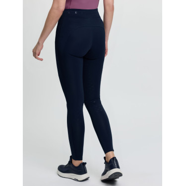 Legging de equitação LeMieux com assento parcial cruzado Simone feminino Marinho Azul-marinho