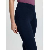 Legging de equitação LeMieux com assento parcial cruzado Simone feminino Marinho Azul-marinho Legging de equitação LeMieux com assento parcial cruzado Simone feminino Marinho Azul-marinho