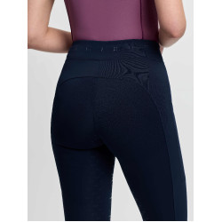 Legging de equitação LeMieux com assento parcial cruzado Simone feminino Marinho Azul-marinho