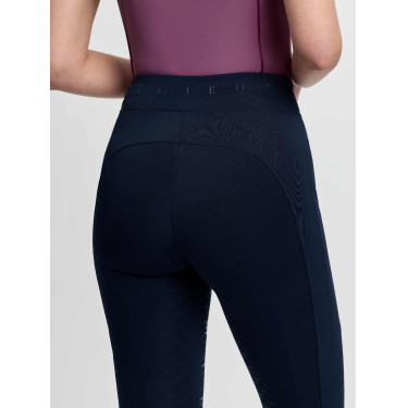 Legging de equitação LeMieux com assento parcial cruzado Simone feminino Marinho Azul-marinho