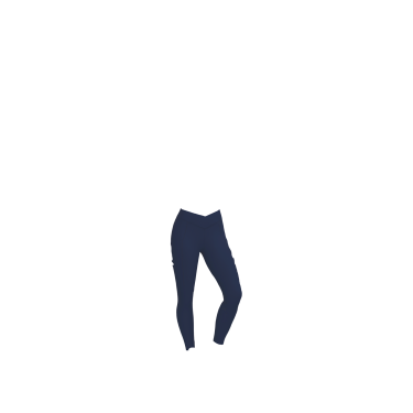 Legging de equitação LeMieux com assento parcial cruzado Simone feminino Marinho Azul-marinho