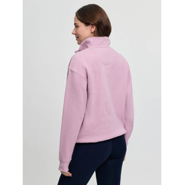 Sweatshirt com fecho de correr no colarinho LeMieux Kelsie para mulher Fondant