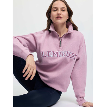 Sweatshirt com fecho de correr no colarinho LeMieux Kelsie para mulher Fondant