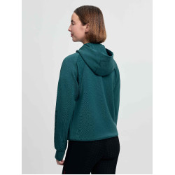 Sweat com capuz LeMieux Nadine Airflow para mulher Selva Verde