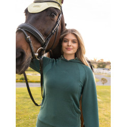 Sweat com capuz LeMieux Nadine Airflow para mulher Selva Verde