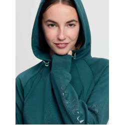 Sweat com capuz LeMieux Nadine Airflow para mulher Selva Verde