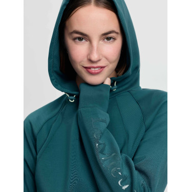 Sweat com capuz LeMieux Nadine Airflow para mulher Selva Verde
